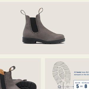 Blundstone High-Top Chelsea Boots, Dusty Grey, Size 9